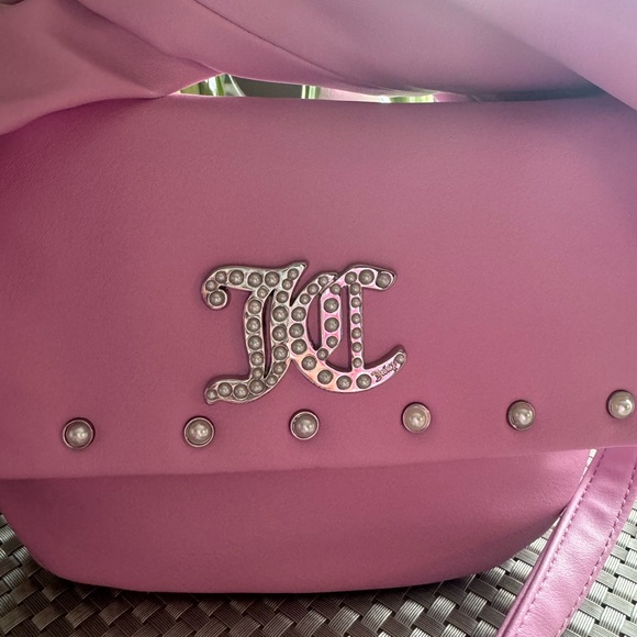 Juicy Couture Pink Soft Bow Crossbody Purse - Picture 4 of 7